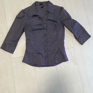 H&M navy small blouse